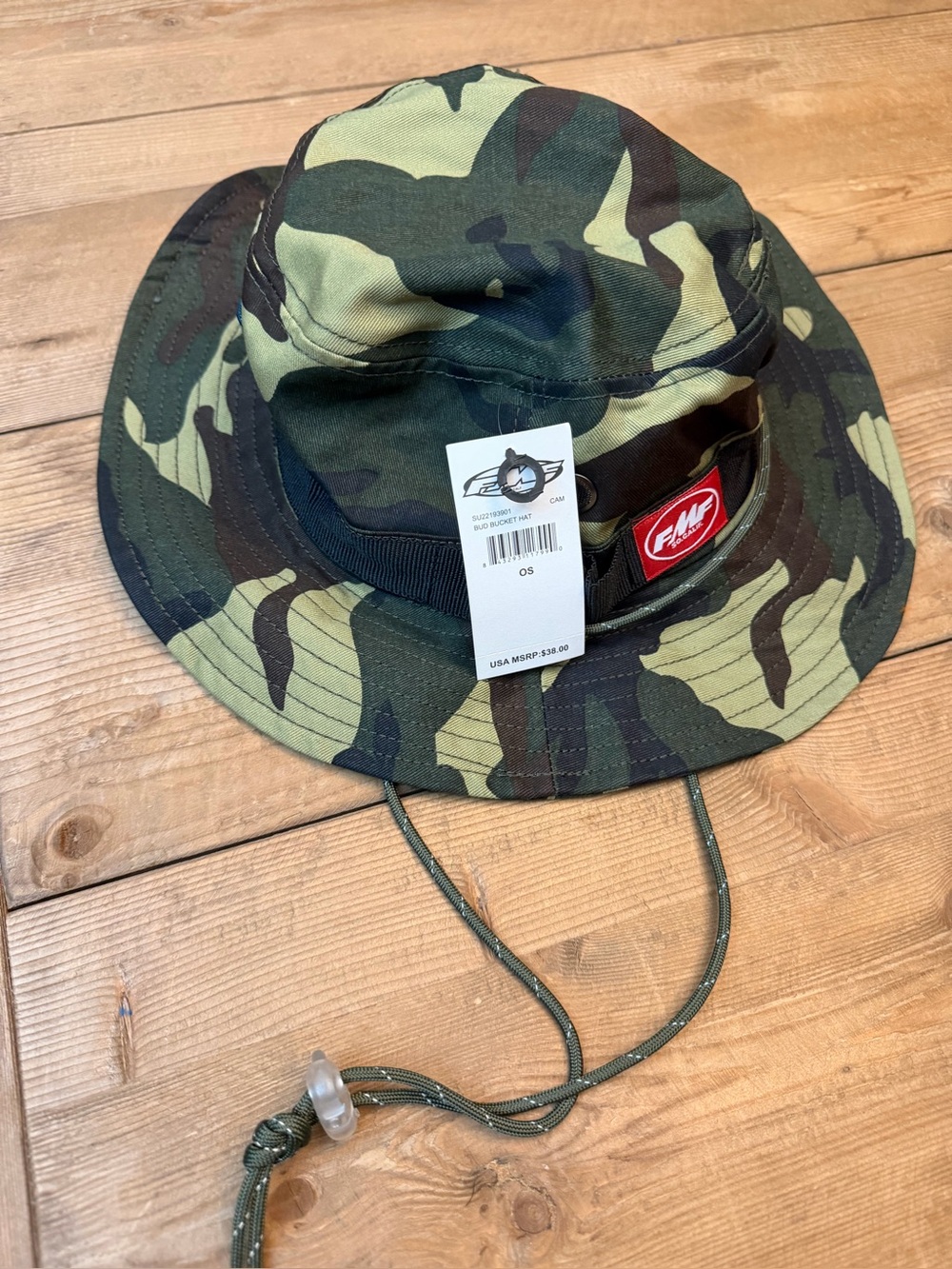 FmF racing Bucket Hat - Olive Green Camouflage New with tags